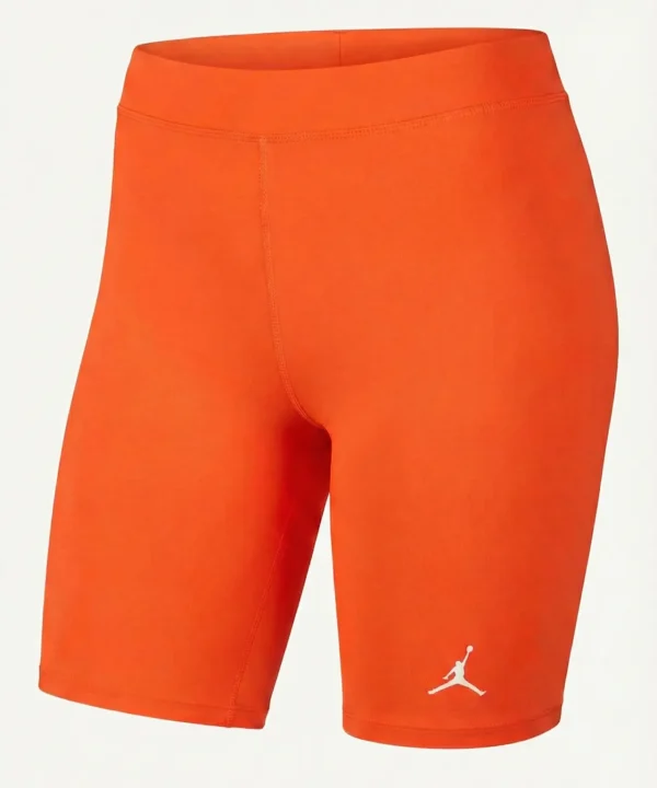 jordan orange women cycle shorts
