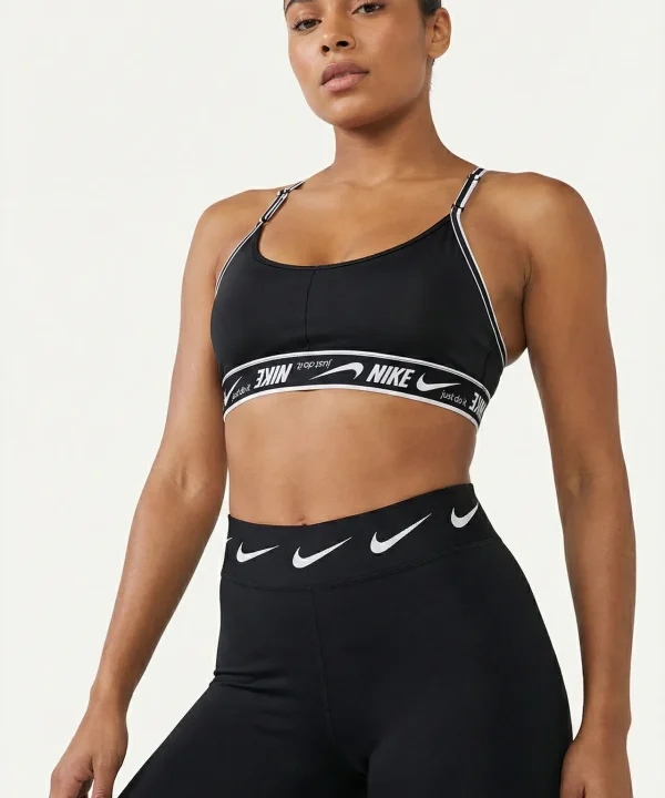 nike black sports bra