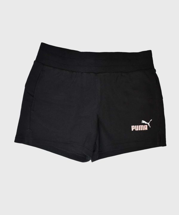 puma junior black shorts
