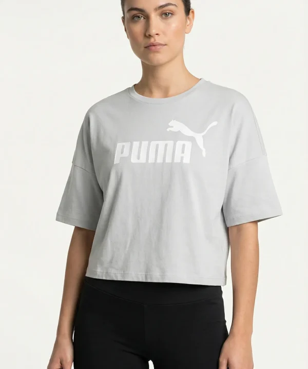 puma purple crop shirt
