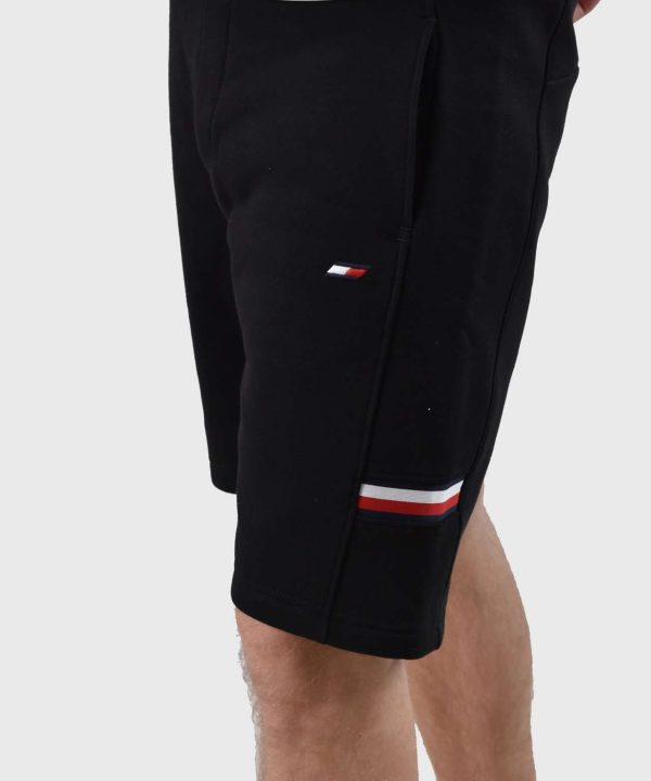tommy hilfiger men black shorts