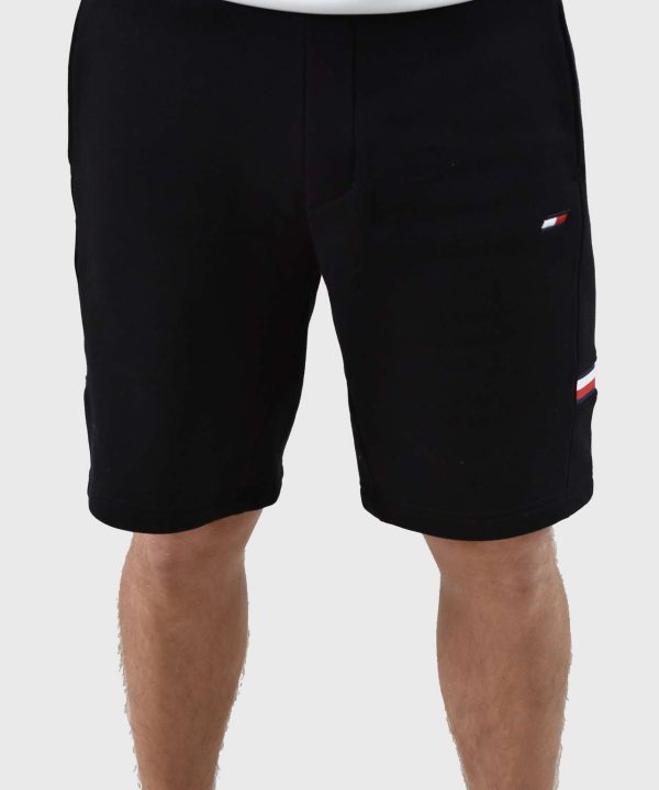 tommy hilfiger men black shorts