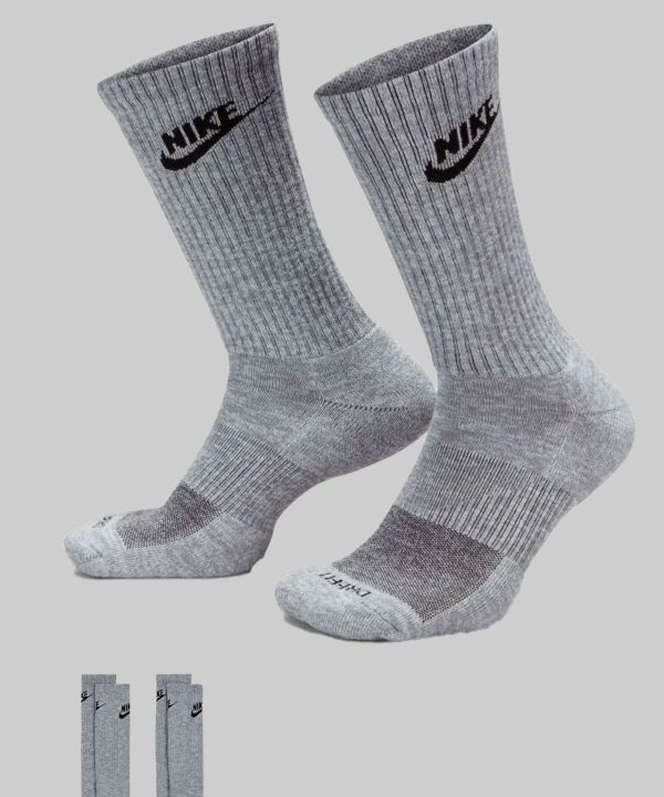 גרביים נייק גבוהות שני זוגות - Nike Cushioned 2x Pack Socks