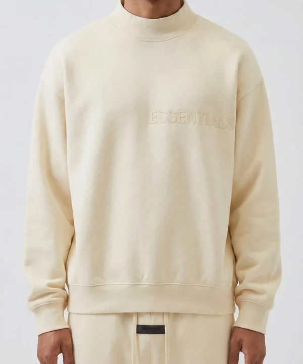 fear of god essentials eggsheel sweatshirt