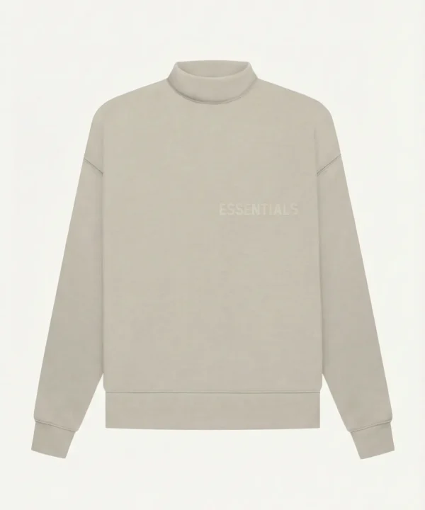 fear of god essentials mockneck sweatshirt