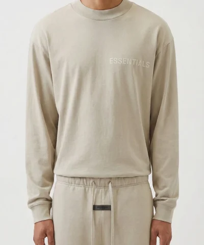 fear of god essentials smoke long shirt
