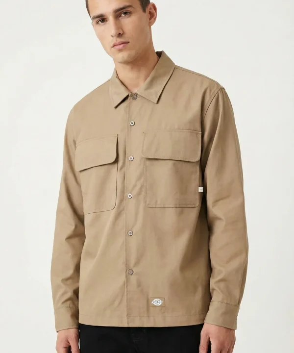dickies boxy sand shirt