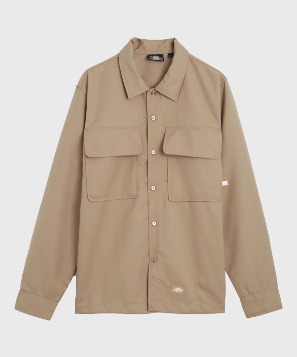 dickies work boxy sand shirt
