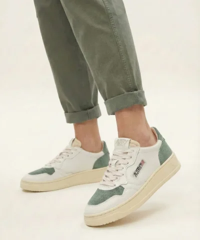 autry women light green sneakers