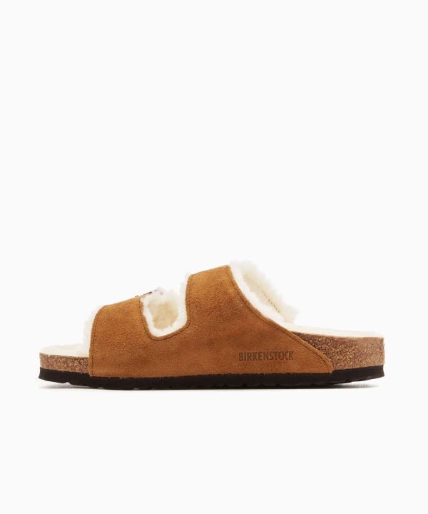 birkenstock arizona shearling sandals