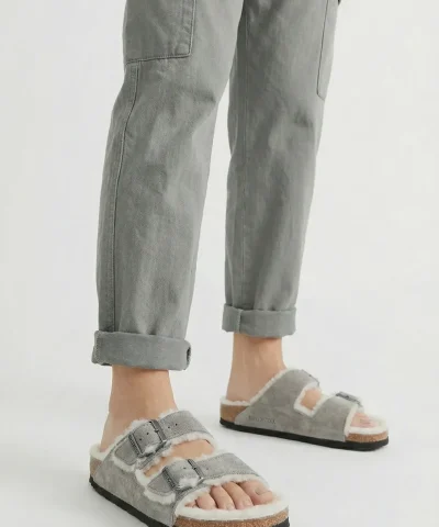 birkenstock women shearling arizona sandals