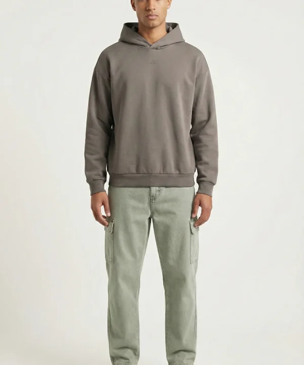 adidas men brown hoodie