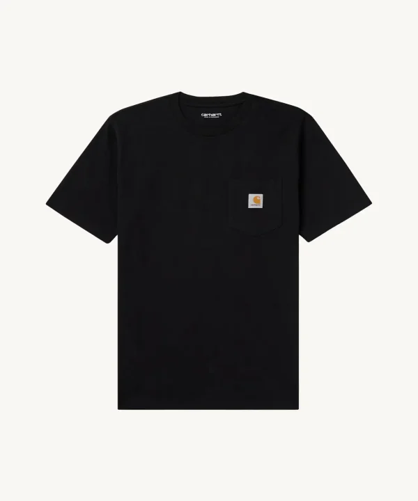 חולצה שחורה קארהארט - Carhartt WIP Pocket T-Shirt