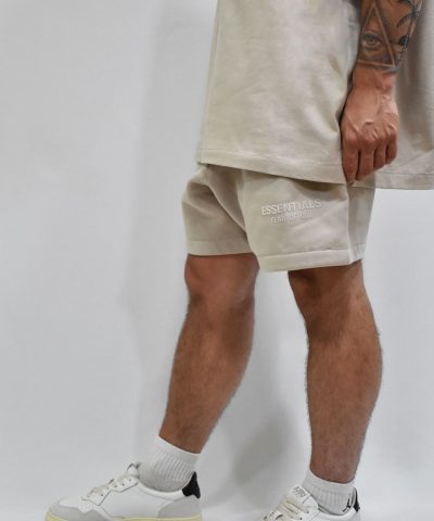 fear of god essentials silver cloud sweat shorts