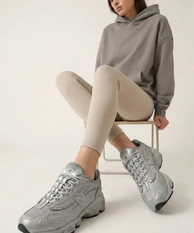 new balance 1000 women silver sneakers