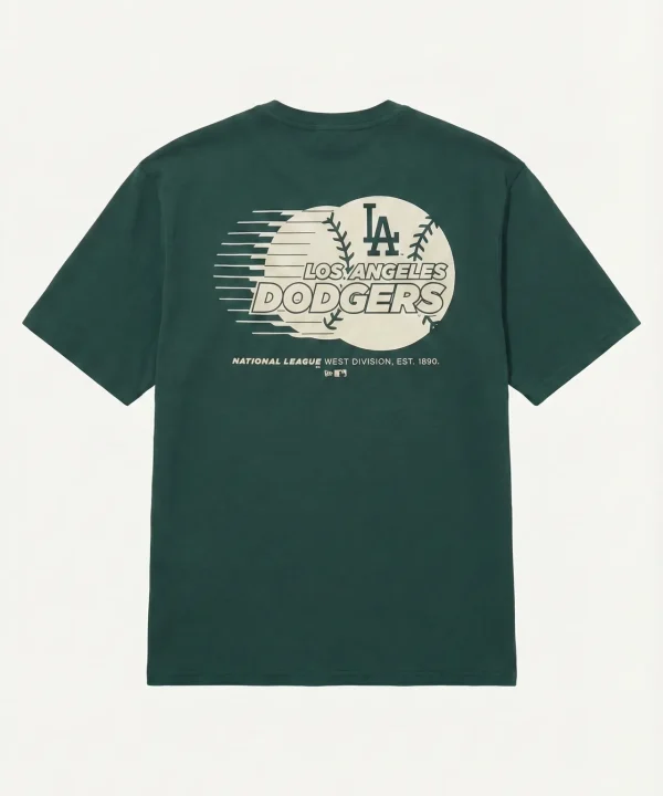 new era green la dodgers men shirt