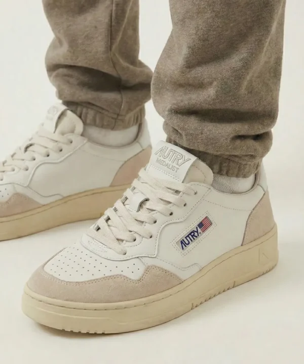 autry medalist low beige men