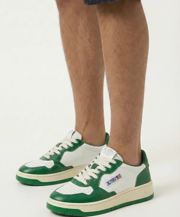 autry medalist low green men sneakers