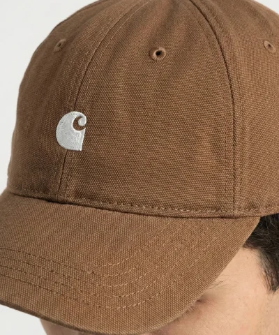 carhartt wip brown madison logo cap