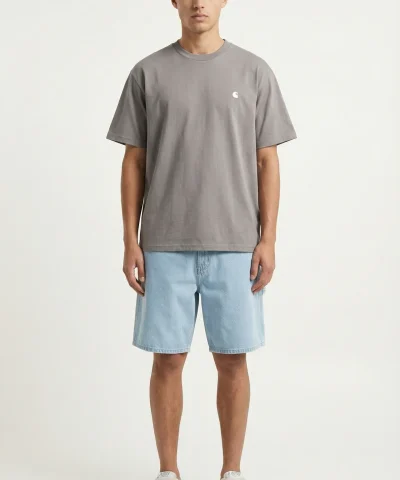 carhartt wip madison logo grey men shirt