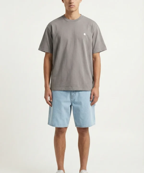 carhartt wip madison logo grey men shirt