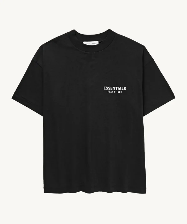 fear of god essentials black shirt