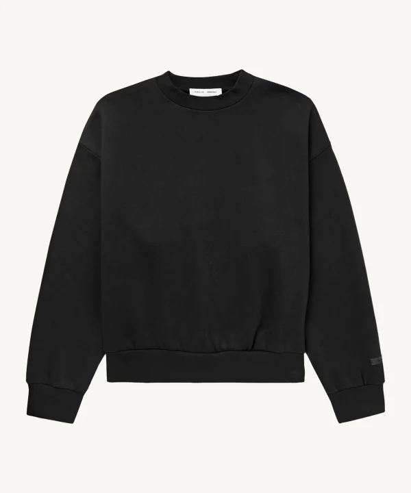 fear of god essentials black sweatshirt