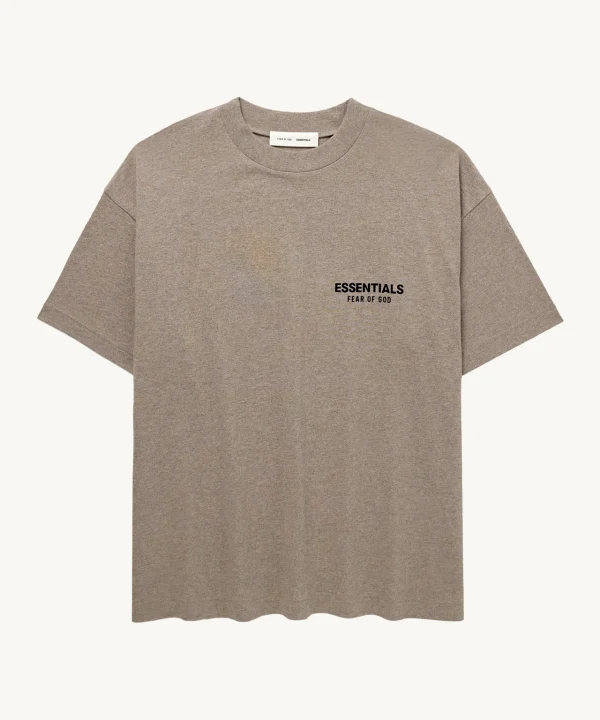 fear of god essentials brown shirt