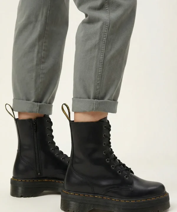 black platform boots dr martens