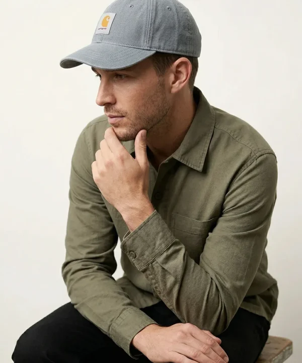 carhartt wip canvas cap light blue
