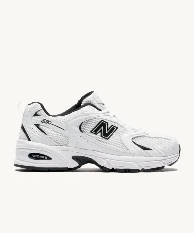 new balance 530 white black