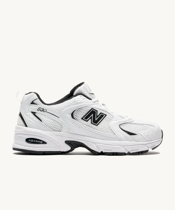 new balance 530 white black